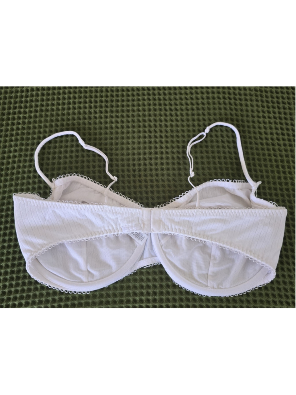Skims pointelle cotton blend balconette bra size 40G - Picture 4 of 6